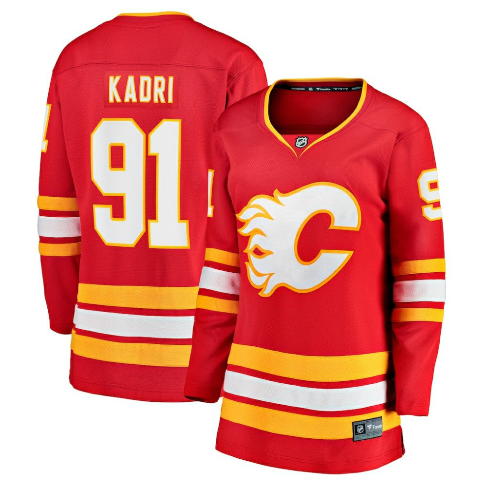 Nazem Kadri Calgary Flames Fanatics Women's Home Breakaway Player Jersey