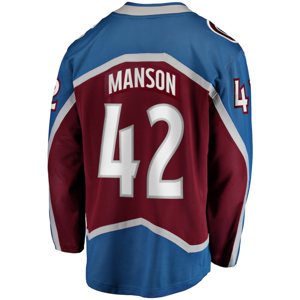 Josh Manson Colorado Avalanche Fanatics Home Breakaway Player Jersey