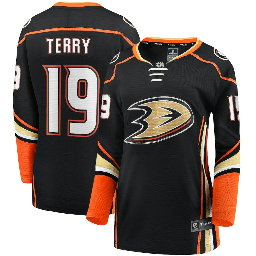 Troy Terry Anaheim Ducks Fanatics Women's Home Team Breakaway Player Jersey