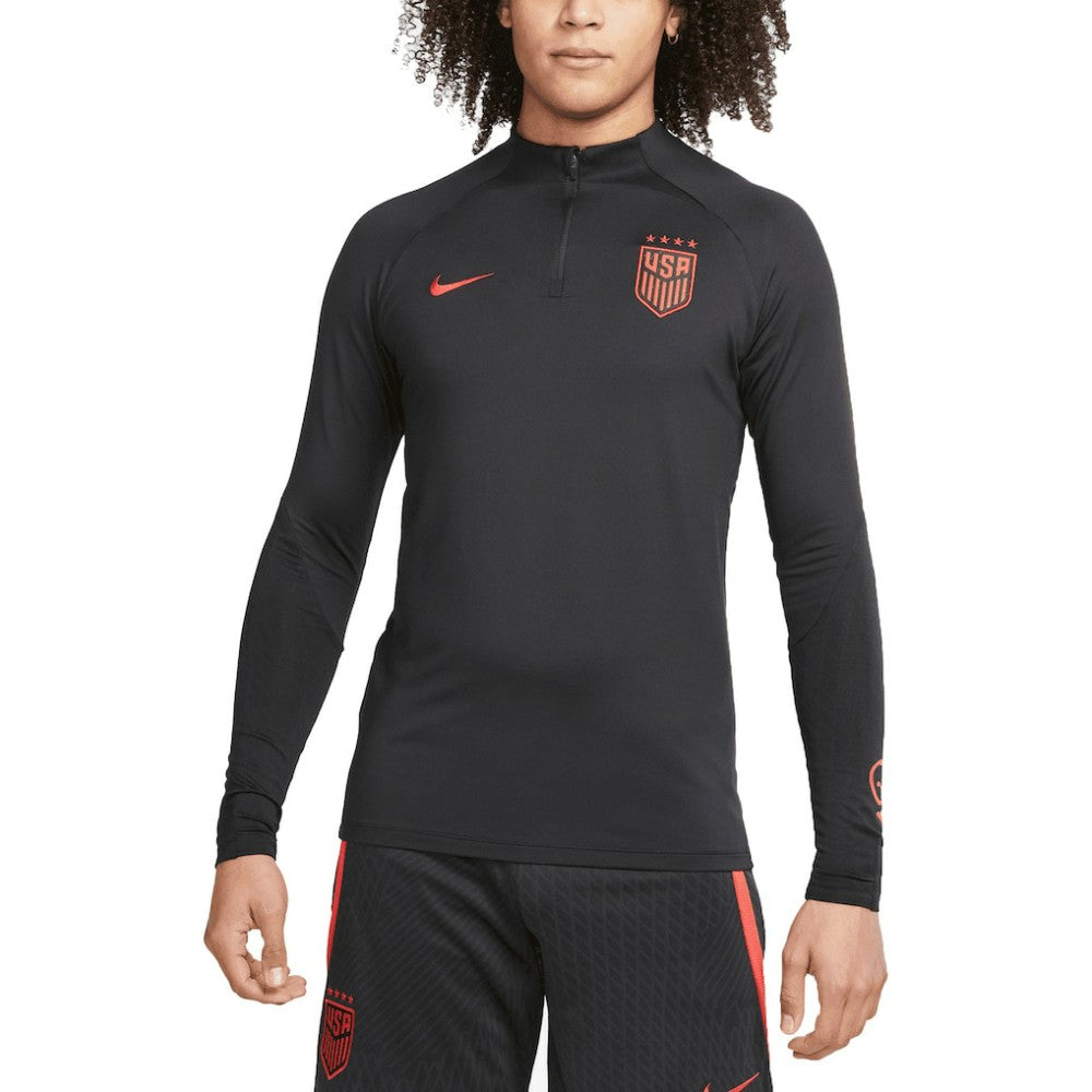 USWNT 2023 Strike Drill Performance Raglan Quarter-Zip Long Sleeve Top / Soccer Hot sale