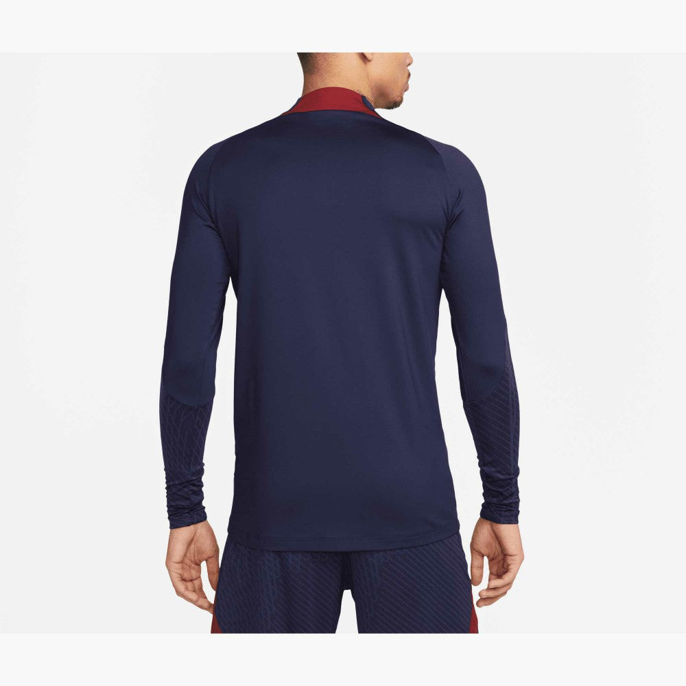 Paris Saint-Germain 2023/24 Strike Drill Performance Raglan Quarter-Zip Long Sleeve Top / Soccer New