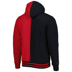 Philadelphia 76ers Big & Tall Hardwood Classics Split Pullover Hoodie - Black/Red | Mitchell & Ness discount