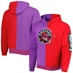 Toronto Raptors Big & Tall Hardwood Classics Split Pullover Hoodie - Purple/Red | Mitchell & Ness online