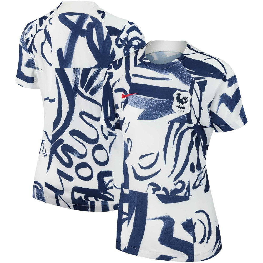France Women's National Team Women's 2023 Pre-Match Top / Soccer Discount