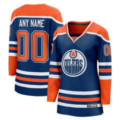 Edmonton Oilers Fanatics Women's Home Breakaway Custom Jersey