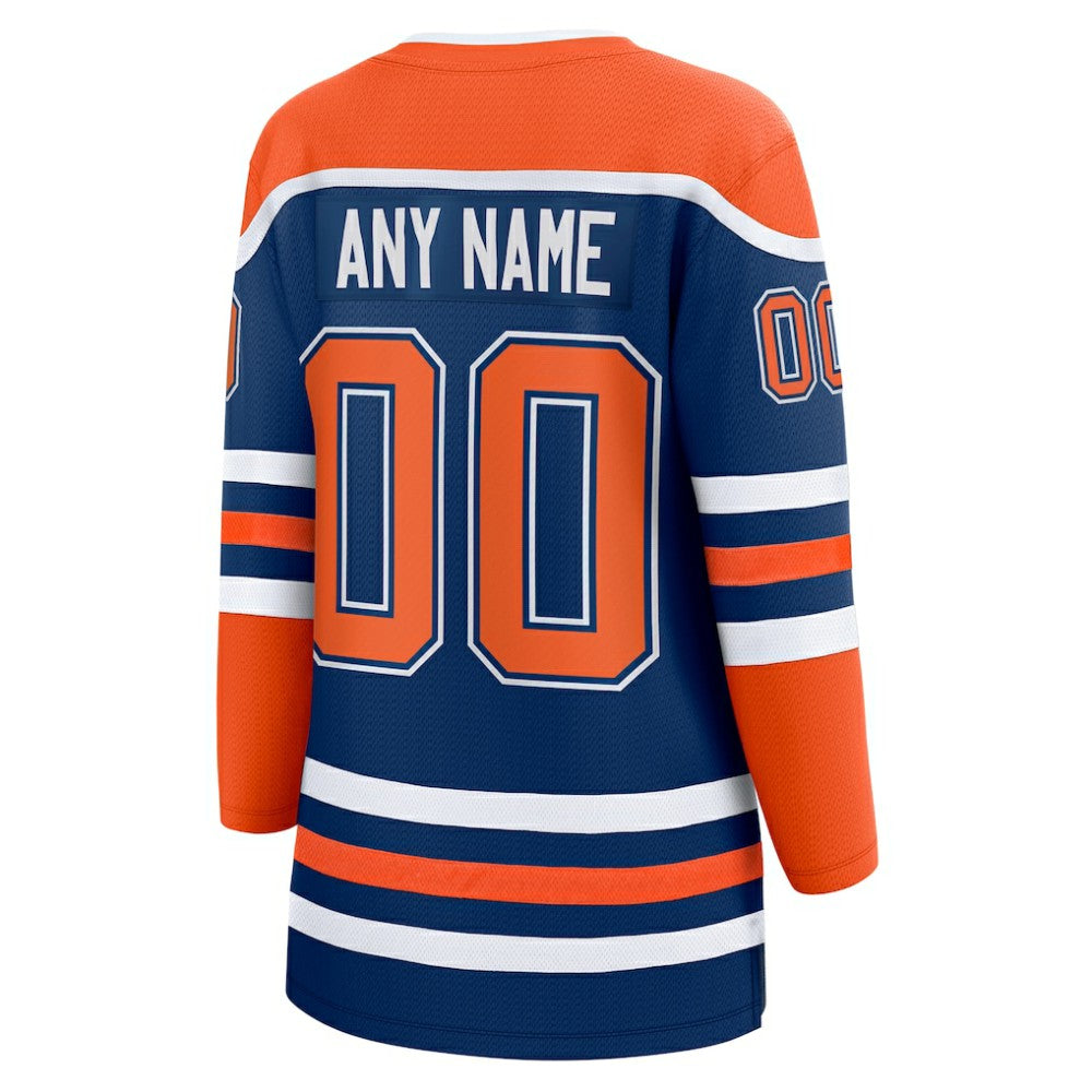 Edmonton Oilers Fanatics Women's Home Breakaway Custom Jersey