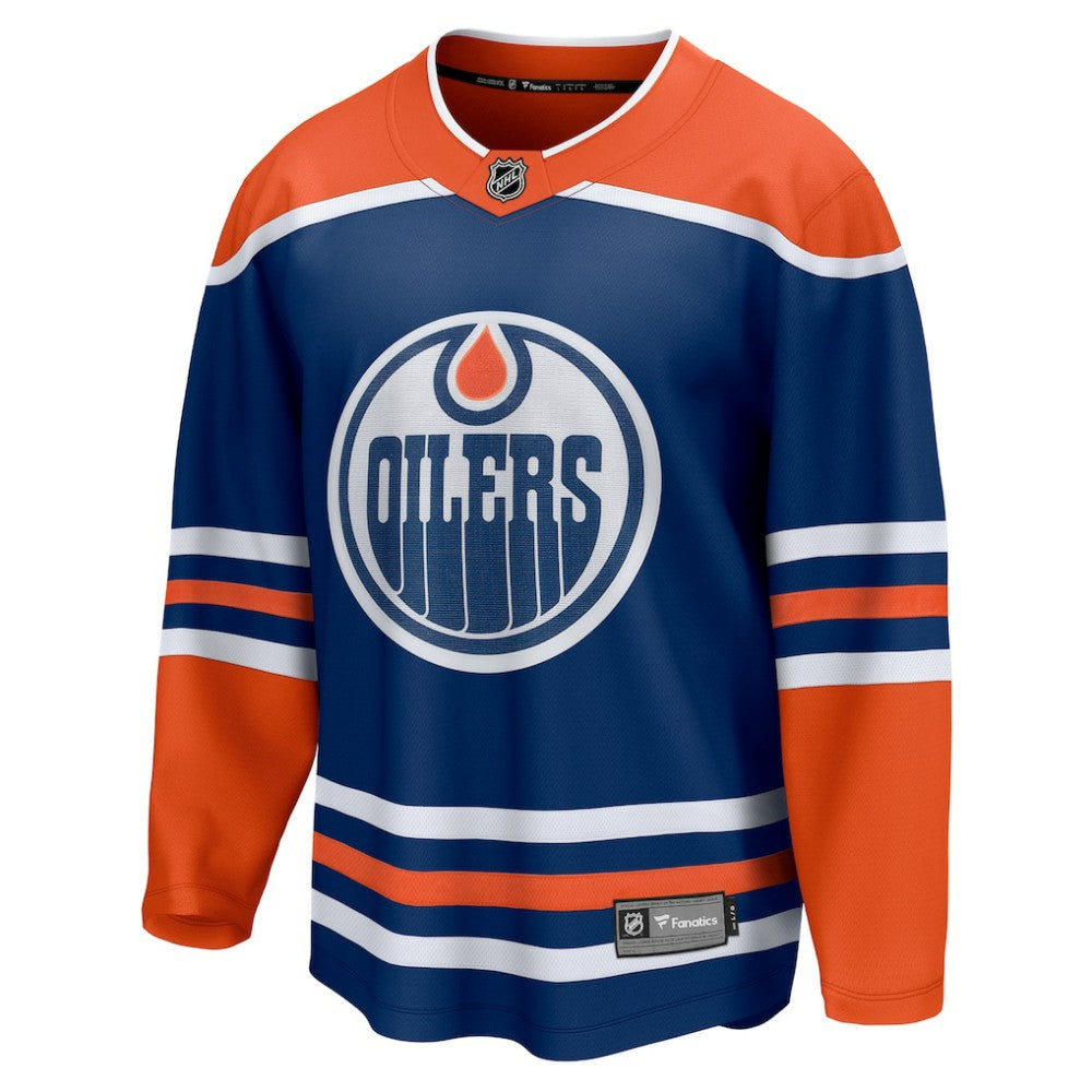 Edmonton Oilers Fanatics Home Breakaway Blank Jersey