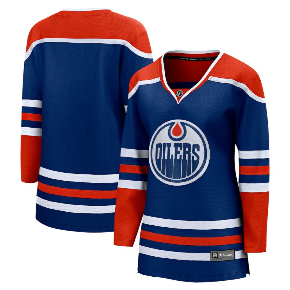 Edmonton Oilers Fanatics Women's Home Breakaway Blank Jersey