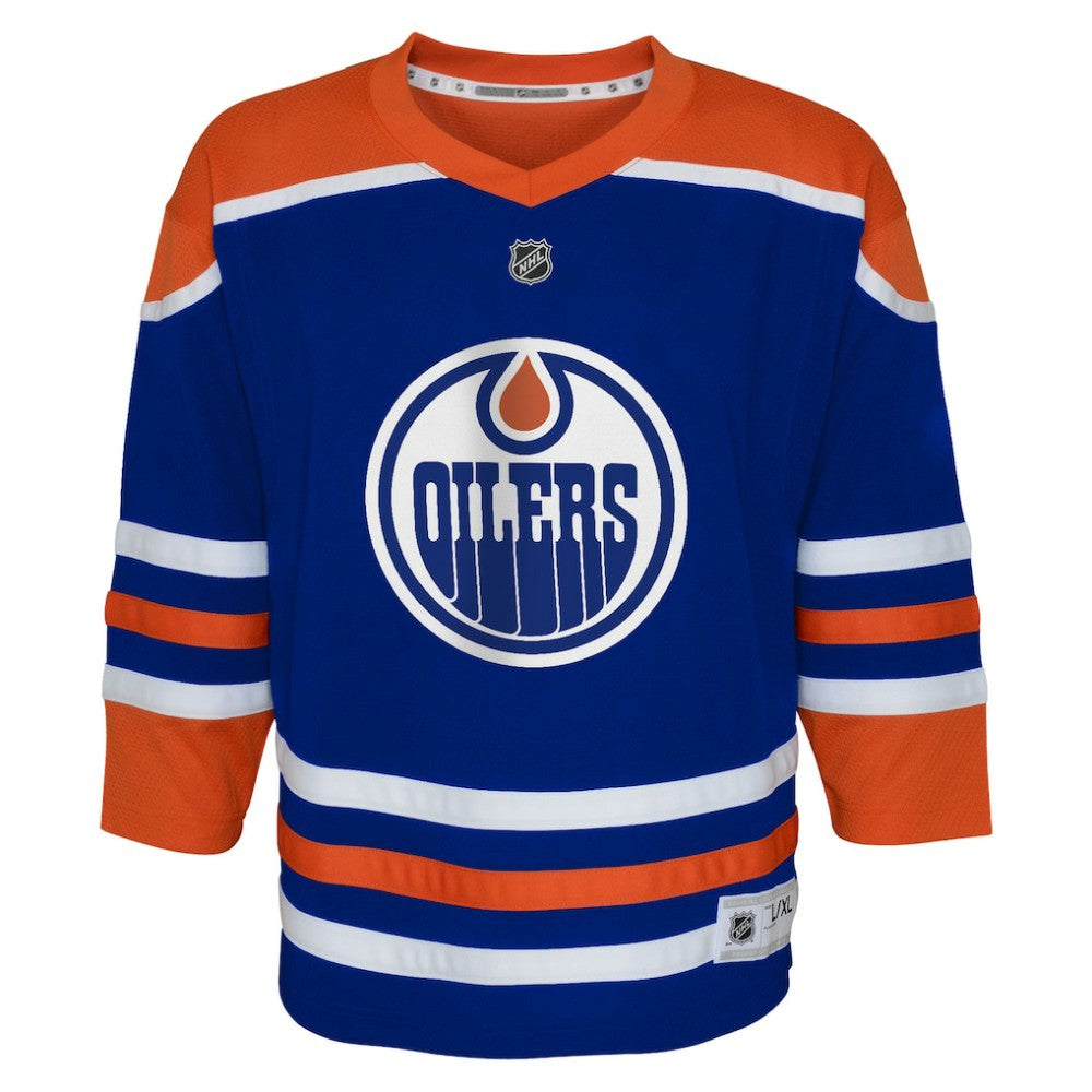 Edmonton Oilers Youth Home Replica Custom Jersey
