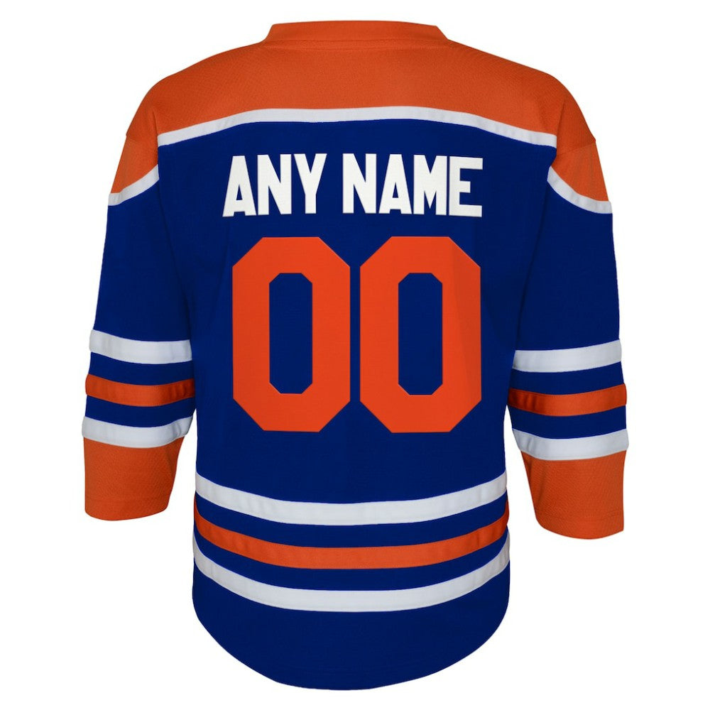 Edmonton Oilers Youth Home Replica Custom Jersey