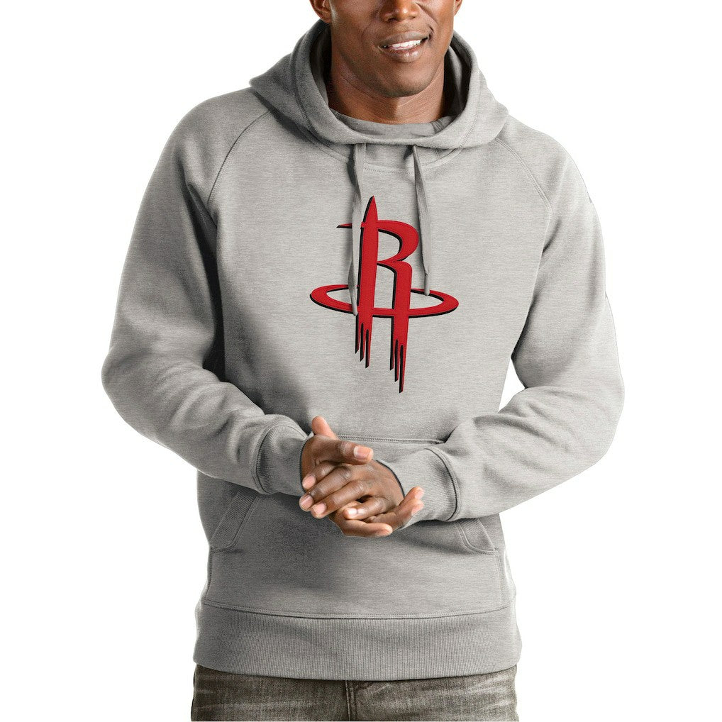 Houston Rockets Antigua Team Logo Victory Pullover Hoodie sale - Heather Gray sale