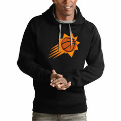 Phoenix Suns Antigua Team Logo Victory Pullover Hoodie - Black shop
