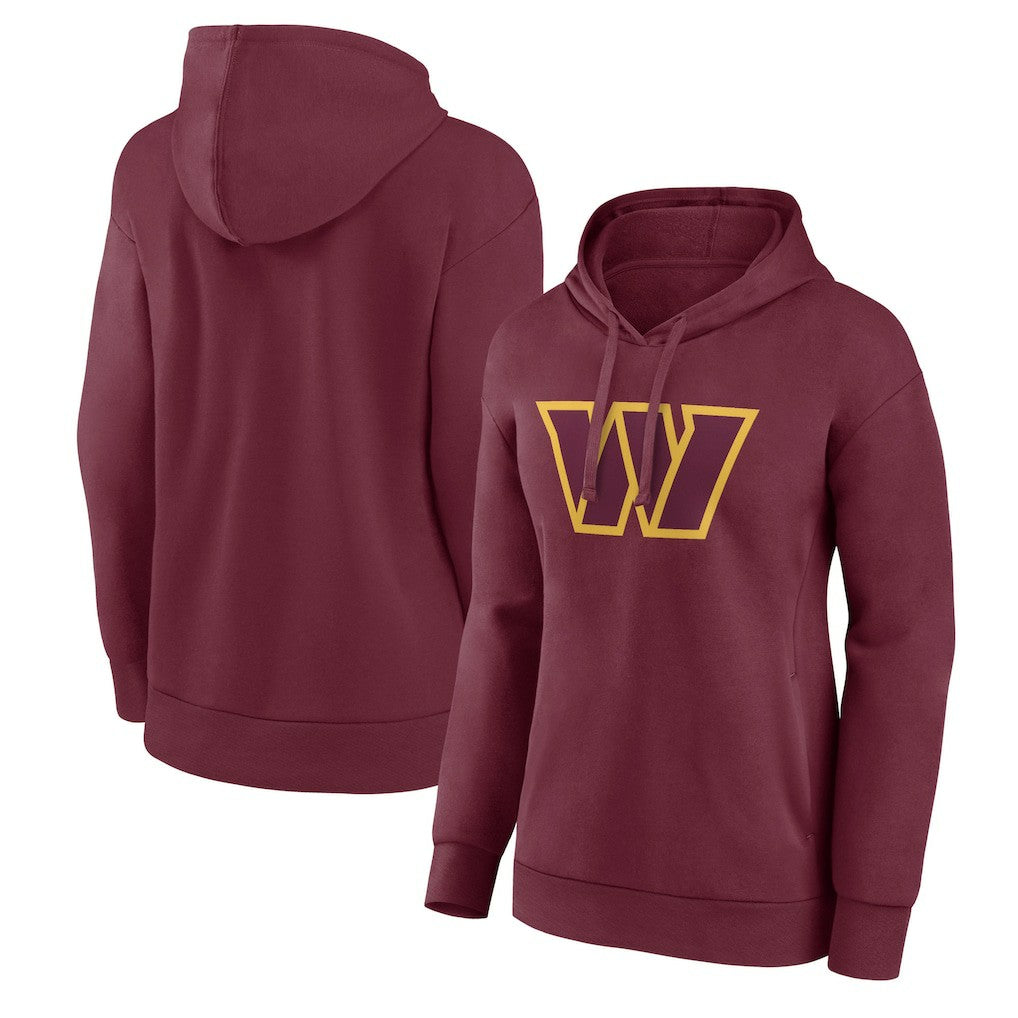 NFL Washington Commanders Women's Primary Logo Pullover Hoodie