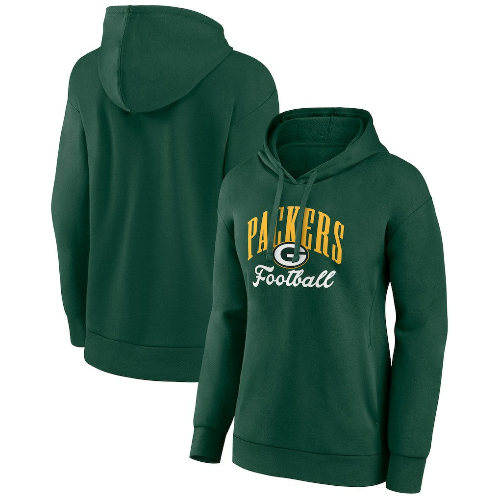 NFL Green Bay Packers Women's Victory Script Pullover Hoodie