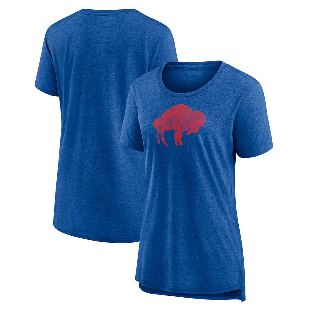 NFL Buffalo Bills Women's Throwback Team Logo Tri-Blend T-Shirt