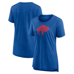 NFL Buffalo Bills Women's Throwback Team Logo Tri-Blend T-Shirt