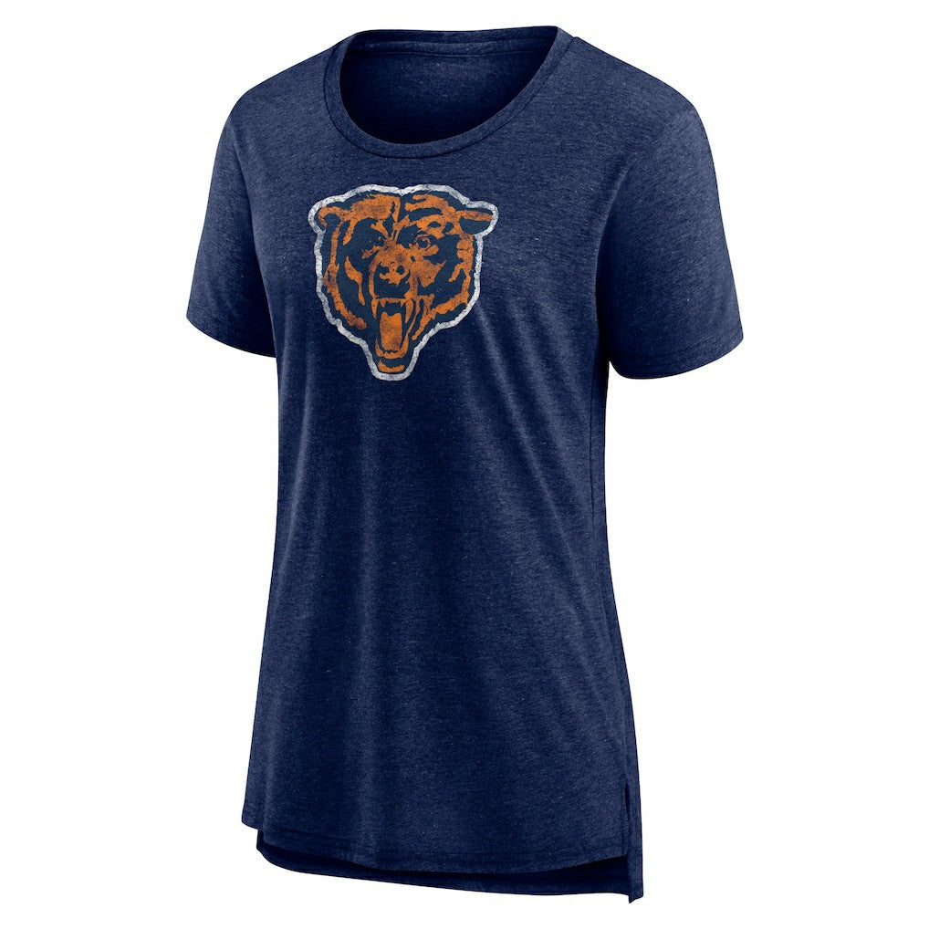 NFL Chicago Bears Women's Throwback Team Logo Tri-Blend T-Shirt