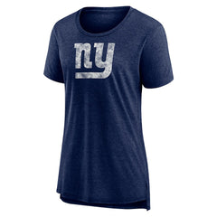 NFL New York Giants Women's Throwback Team Logo Tri-Blend T-Shirt