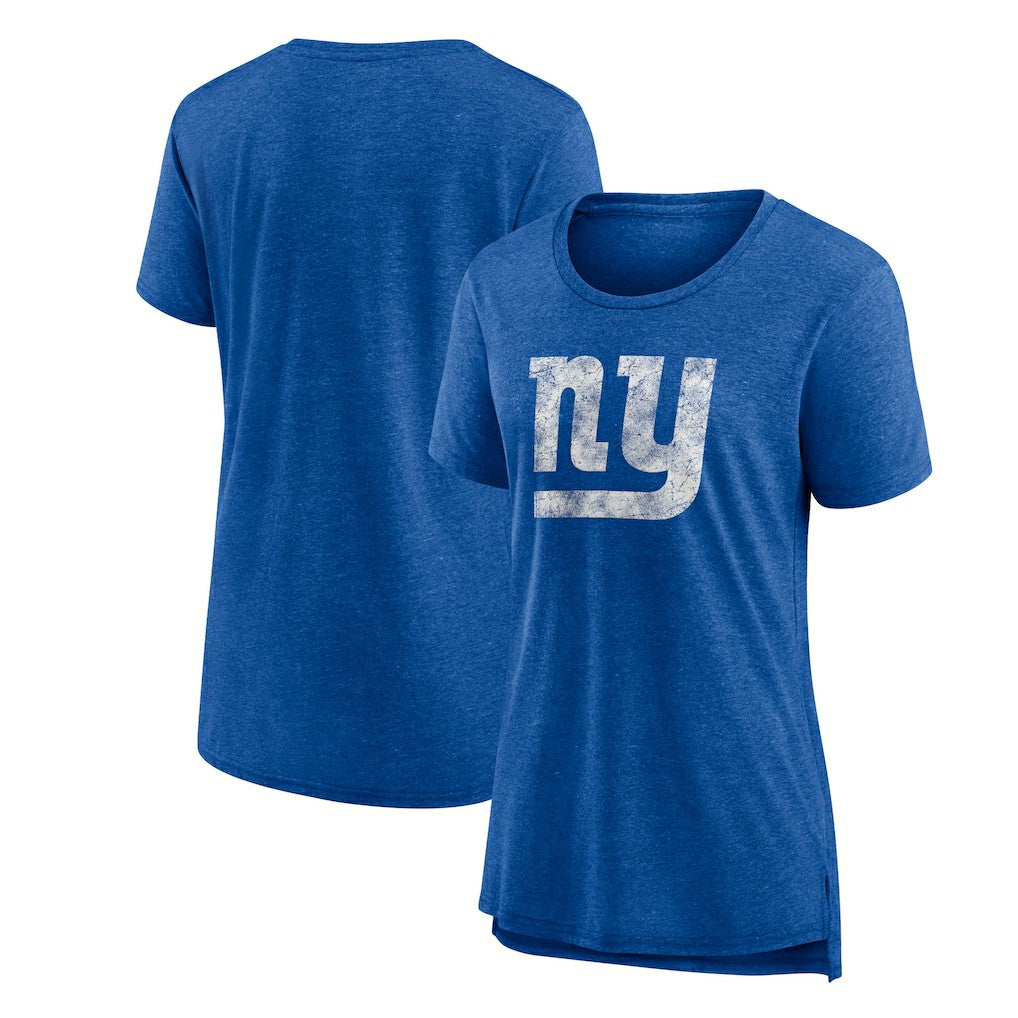 NFL New York Giants Women's Throwback Team Logo Tri-Blend T-Shirt