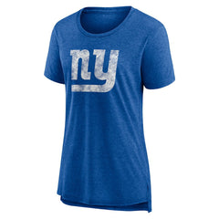 NFL New York Giants Women's Throwback Team Logo Tri-Blend T-Shirt