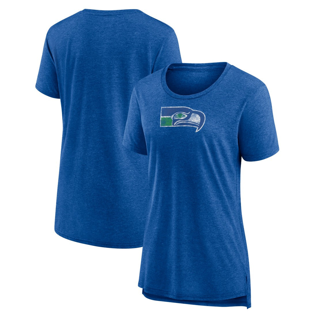 NFL Seattle Seahawks Women's Throwback Team Logo Tri-Blend T-Shirt