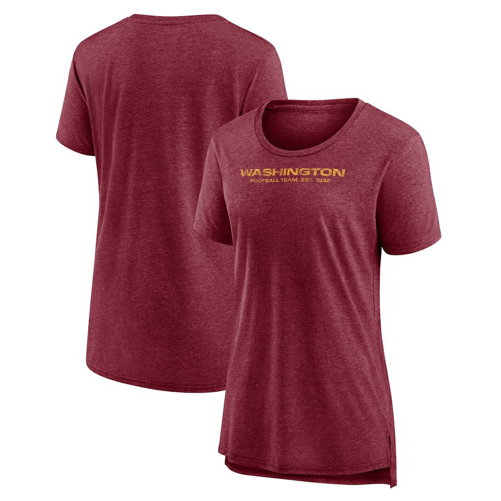 NFL Washington Commanders Women's Throwback Team Logo Tri-Blend T-Shirt