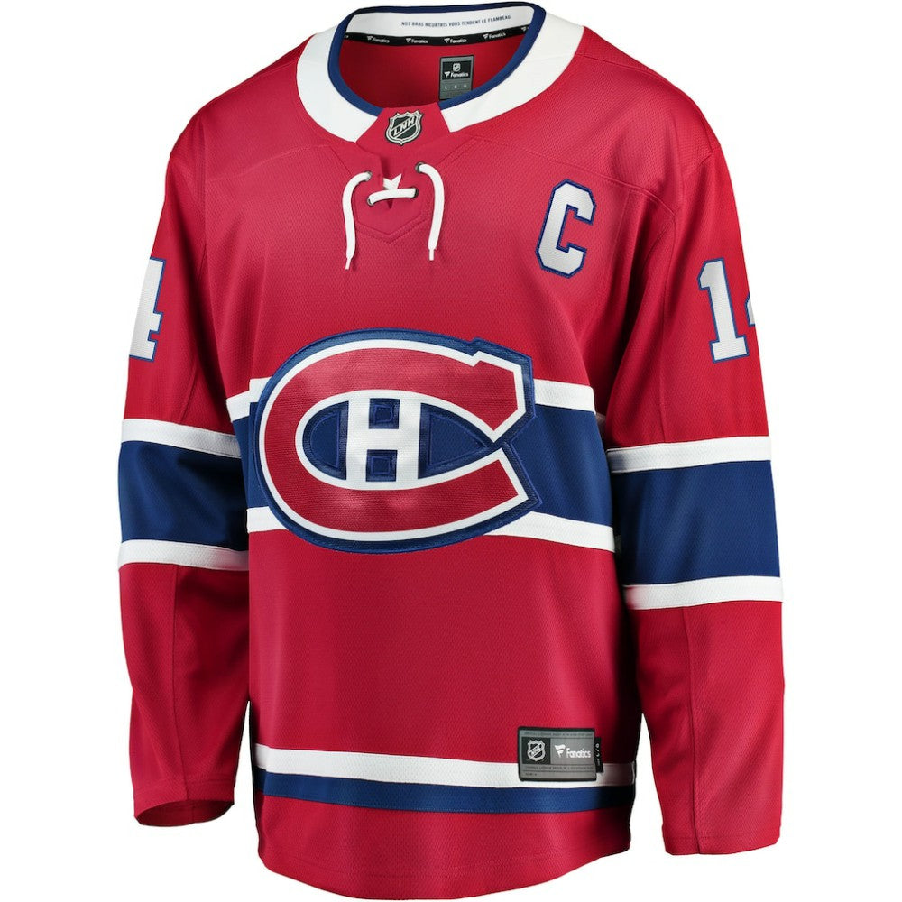 Nick Suzuki Montreal Canadiens Fanatics Home Captain Patch Breakaway Player Jersey