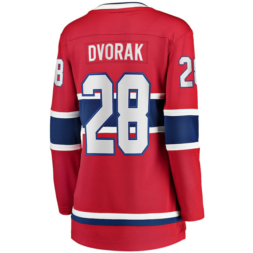 Christian Dvorak Montreal Canadiens Fanatics Women's Home Breakaway Player Jersey