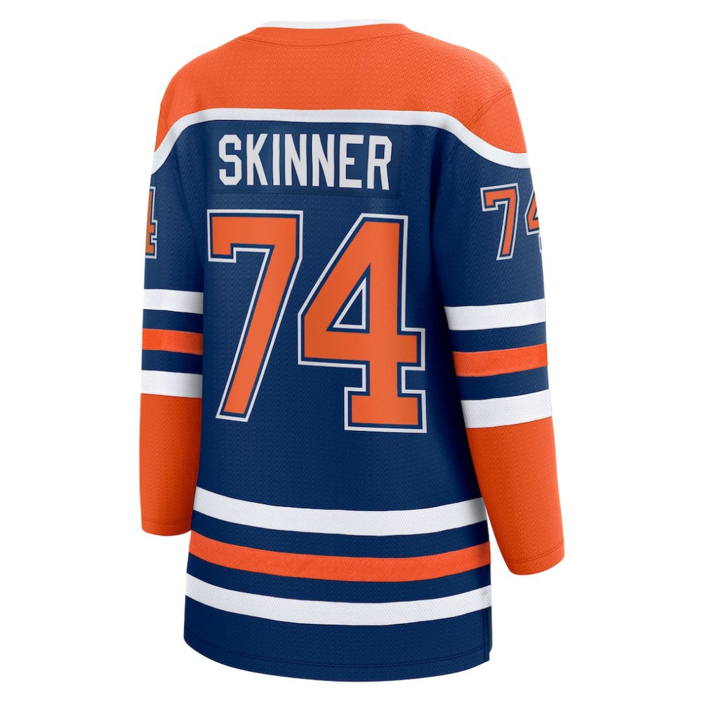 Stuart Skinner Edmonton Oilers Fanatics Women's Home Breakaway Player Jersey