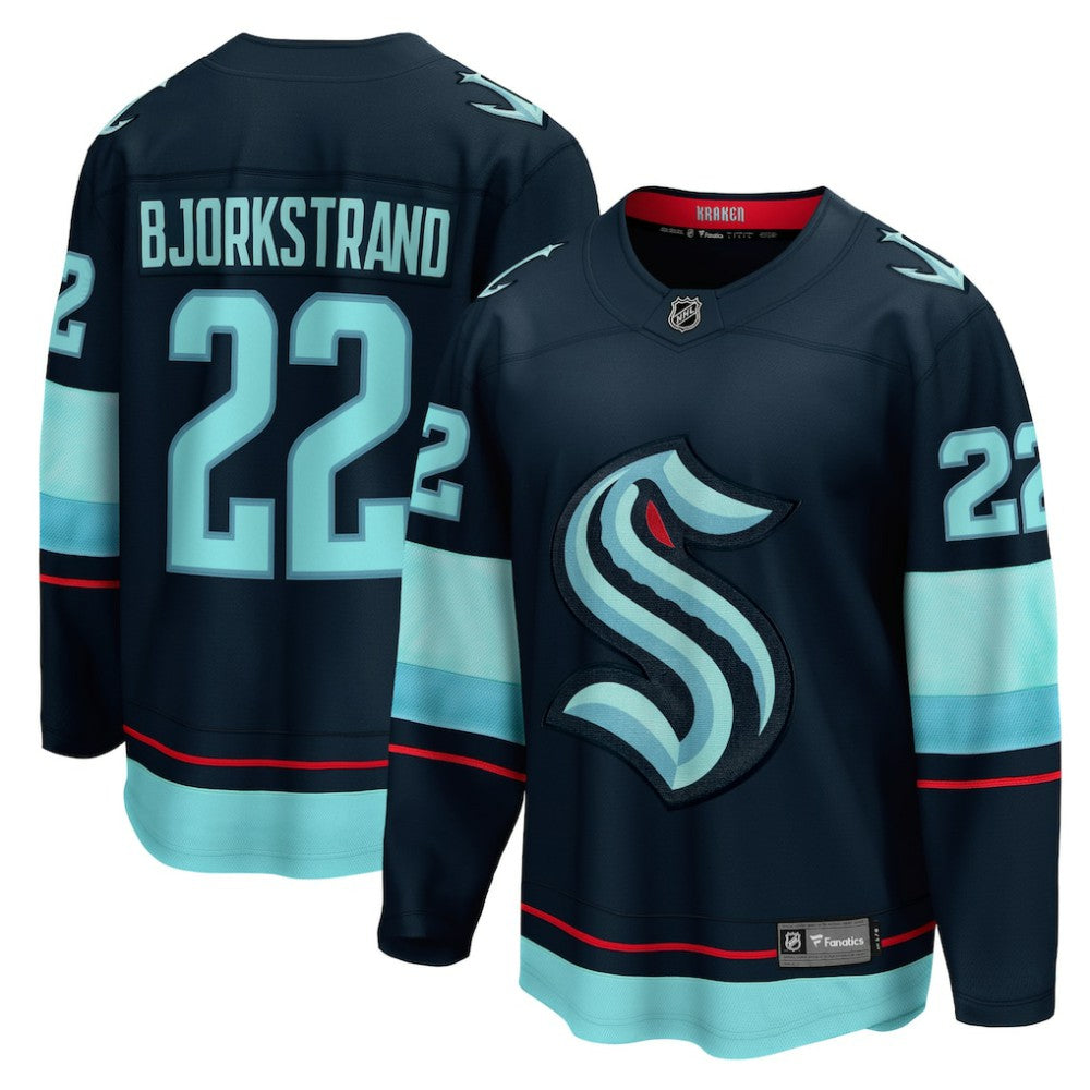 Oliver Bjorkstrand Seattle Kraken Fanatics Home Breakaway Player Jersey