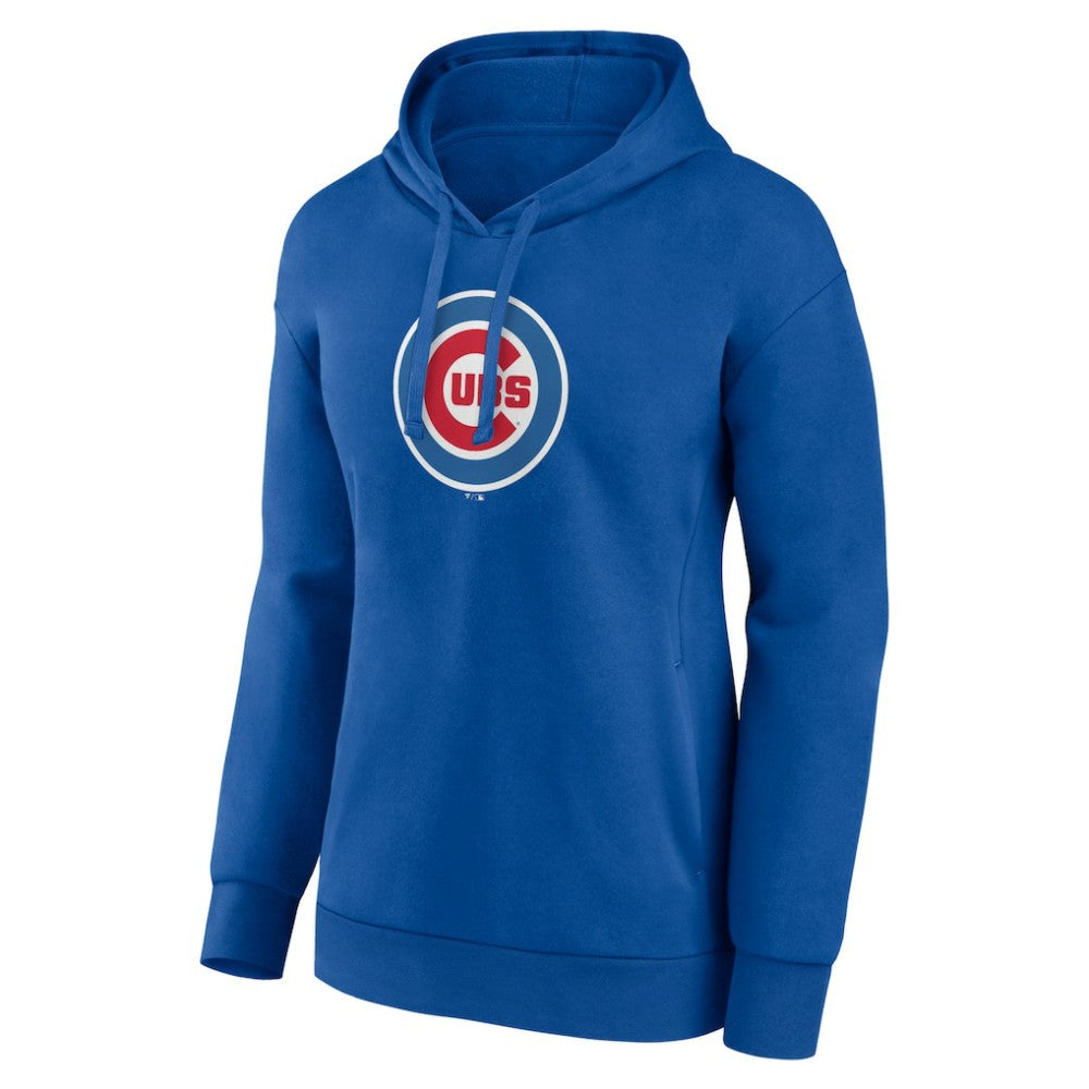 Chicago Cubs Women's Core Logo Pullover Hoodie - Royal