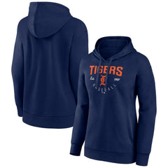 Detroit Tigers Women's Team Live For It Pullover Hoodie - Navy
