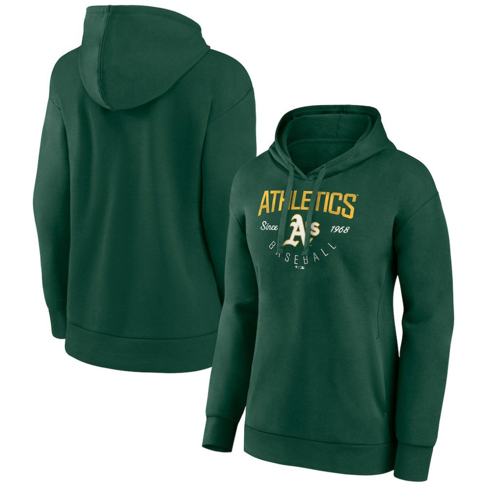 Oakland Athletics Women's Live For It Pullover Hoodie - Green