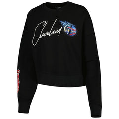 Cleveland Guardians Pro Standard Women's City Scape Pullover Sweatshirt - Black