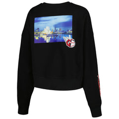 Cleveland Guardians Pro Standard Women's City Scape Pullover Sweatshirt - Black