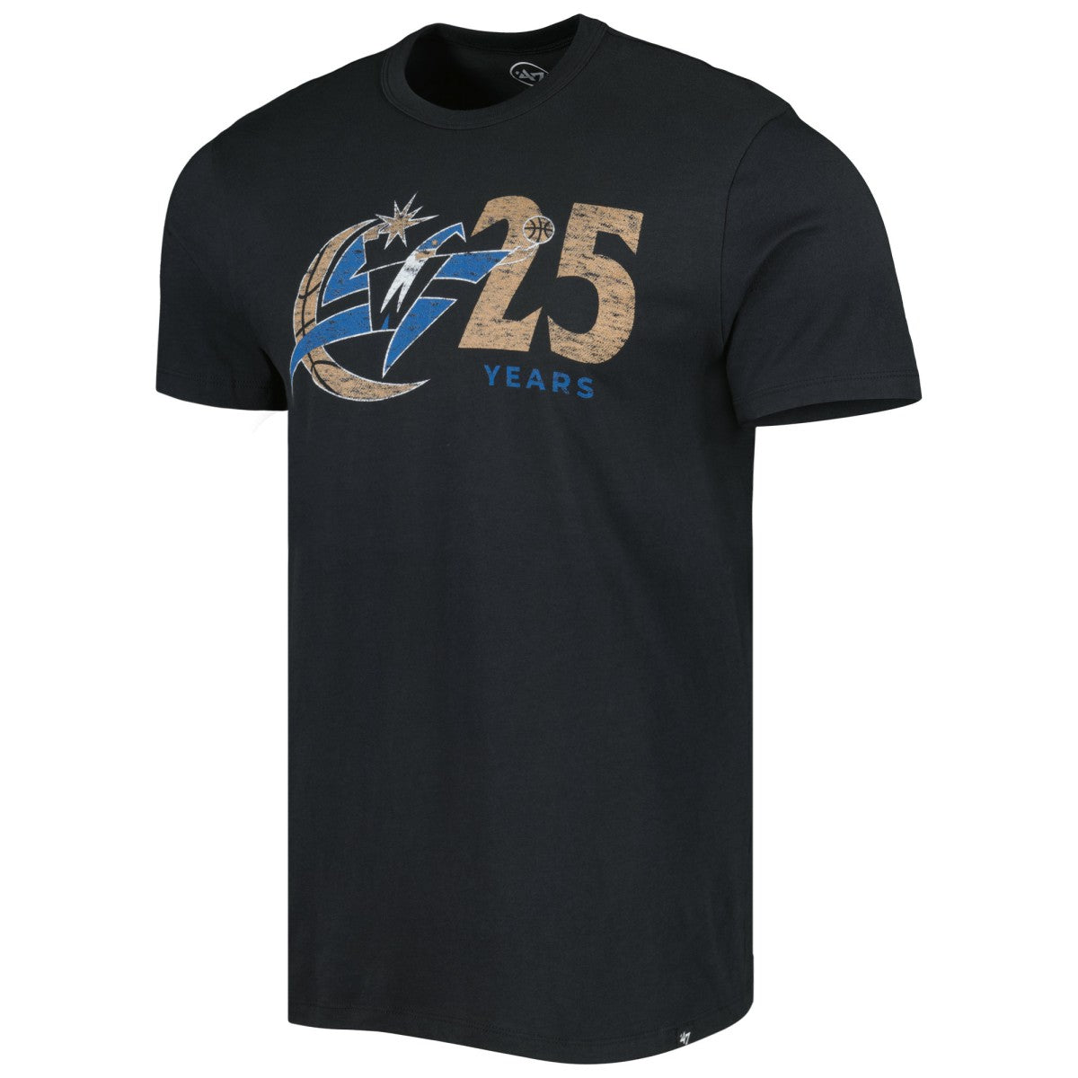 Washington Wizards '47 25th Anniversary T-Shirt - Black | 47 brand for sale