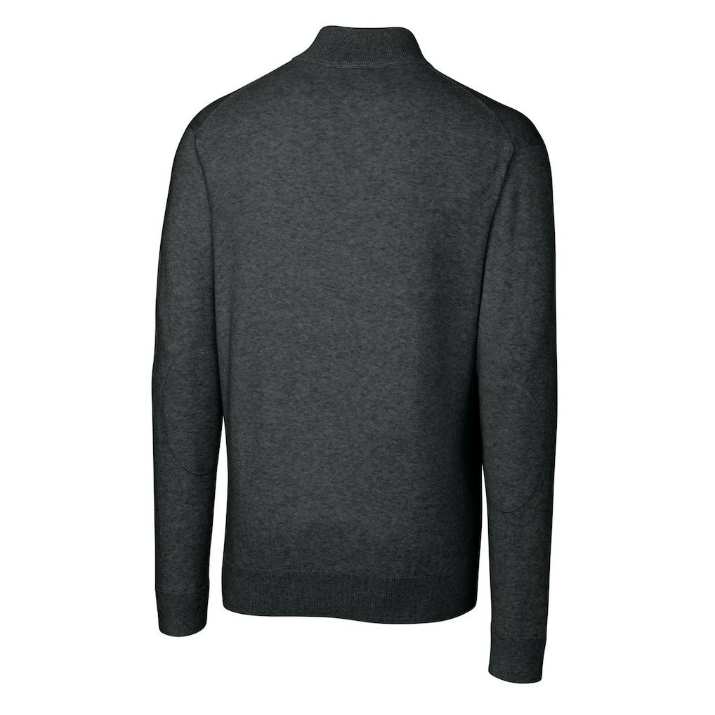 NFL Indianapolis Colts Cutter & Buck Throwback Logo Lakemont Tri-Blend Big & Tall Quarter-Zip Pullover Sweater