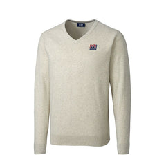 NFL New York Giants Cutter & Buck Throwback Logo Lakemont Tri-Blend Big & Tall V-Neck Pullover Sweater