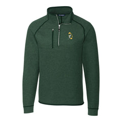 NFL Green Bay Packers Cutter & Buck Mainsail Sweater-Knit Big & Tall Half-Zip Pullover Jacket