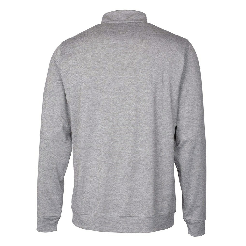 NFL Atlanta Falcons Cutter & Buck Stealth Heathered Big & Tall Throwback Logo Quarter-Zip Pullover Top