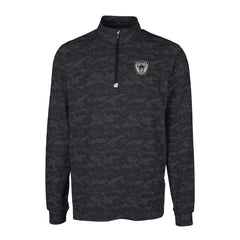 NFL Las Vegas Raiders Cutter & Buck Throwback Logo Big & Tall Traverse Camo Print Stretch Quarter-Zip Pullover Top