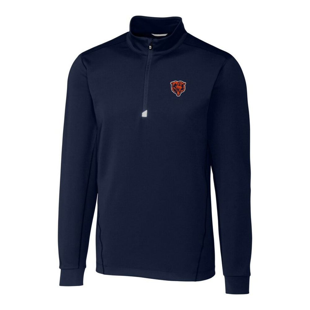NFL Chicago Bears Cutter & Buck Throwback Logo Traverse Stretch Quarter-Zip Big & Tall Pullover Top