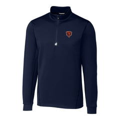 NFL Chicago Bears Cutter & Buck Throwback Logo Traverse Stretch Quarter-Zip Big & Tall Pullover Top