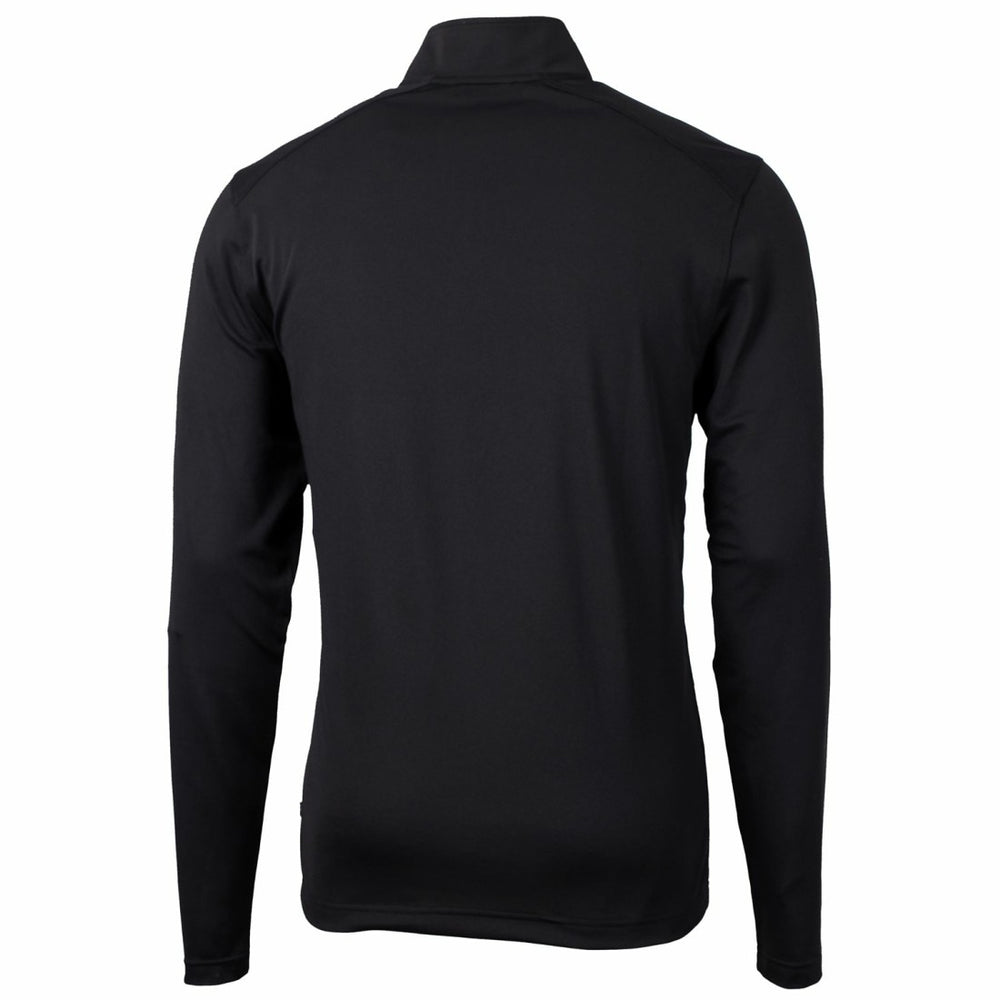 NFL Tampa Bay Buccaneers Cutter & Buck Throwback Logo Virtue Eco Pique Recycled Quarter-Zip Big & Tall Pullover Top