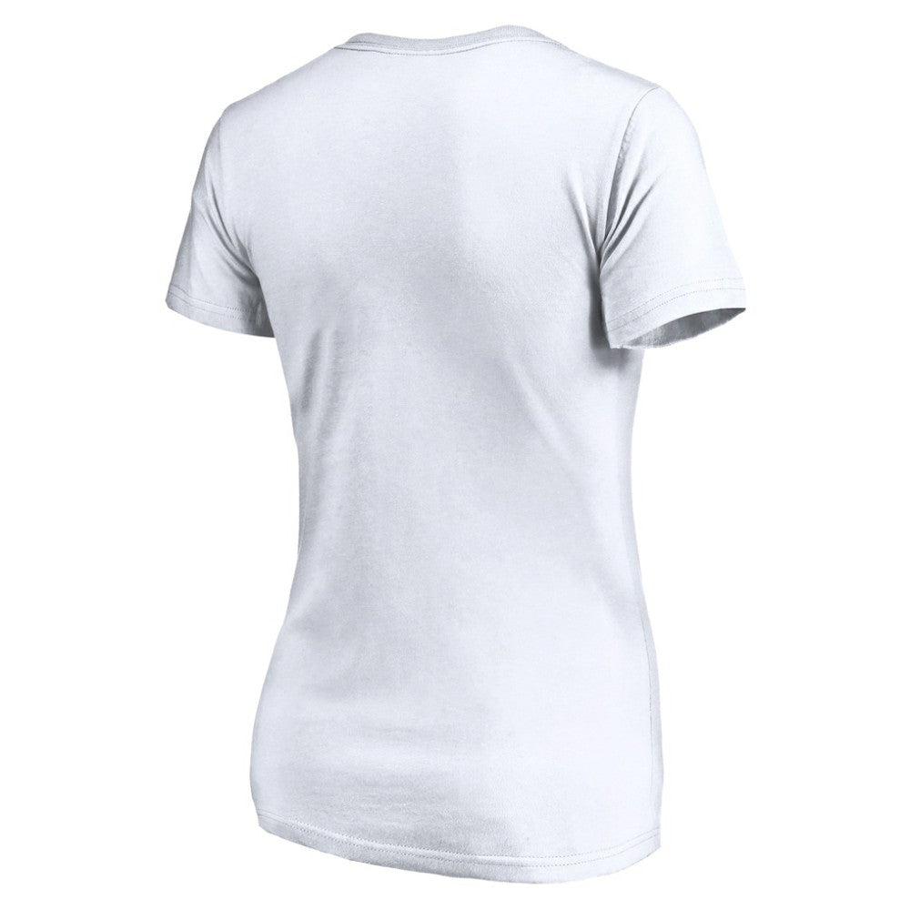 Los Angeles Dodgers Women's Official Logo V-Neck T-Shirt - White