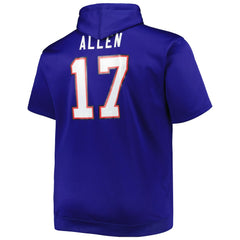 NFL Buffalo Bills Josh Allen  Big & Tall Short Sleeve Pullover Hoodie