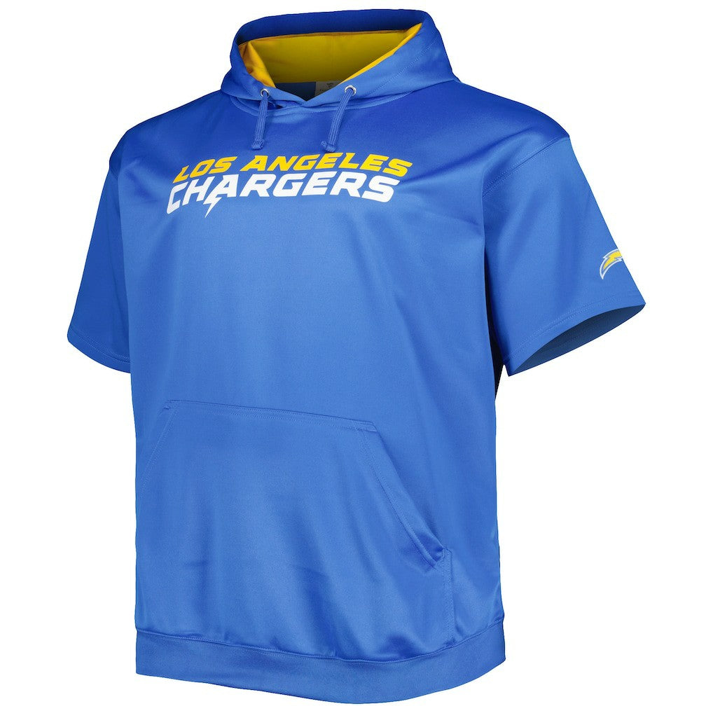 NFL Los Angeles Chargers Justin Herbert  Big & Tall Short Sleeve Pullover Hoodie