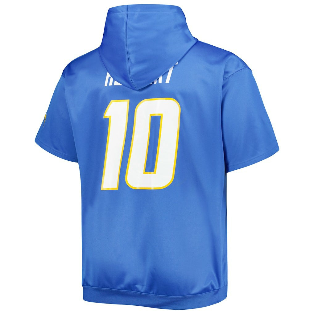NFL Los Angeles Chargers Justin Herbert  Big & Tall Short Sleeve Pullover Hoodie