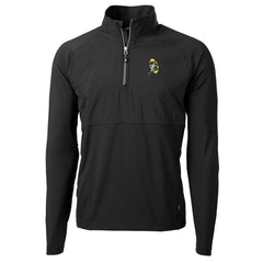 NFL Green Bay Packers Cutter & Buck Adapt Eco Knit Hybrid Throwback Recycled Quarter-Zip Pullover