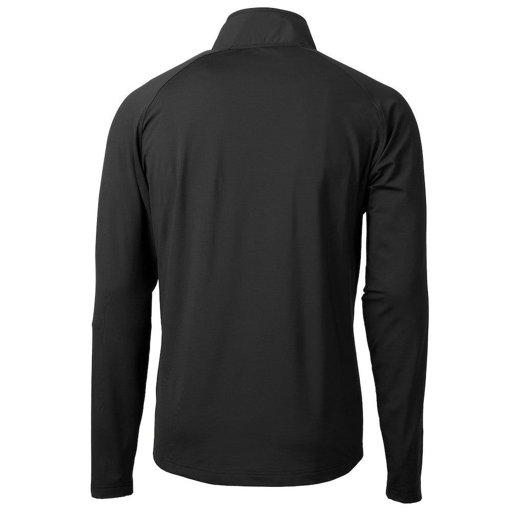 NFL Cleveland Browns Cutter & Buck Adapt Eco Knit Hybrid Recycled Quarter-Zip Throwback Pullover Top